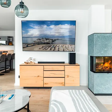 公寓 Stella Maris - Poseidon 136qm Kamin Sauna Balkon E-ladesaeule